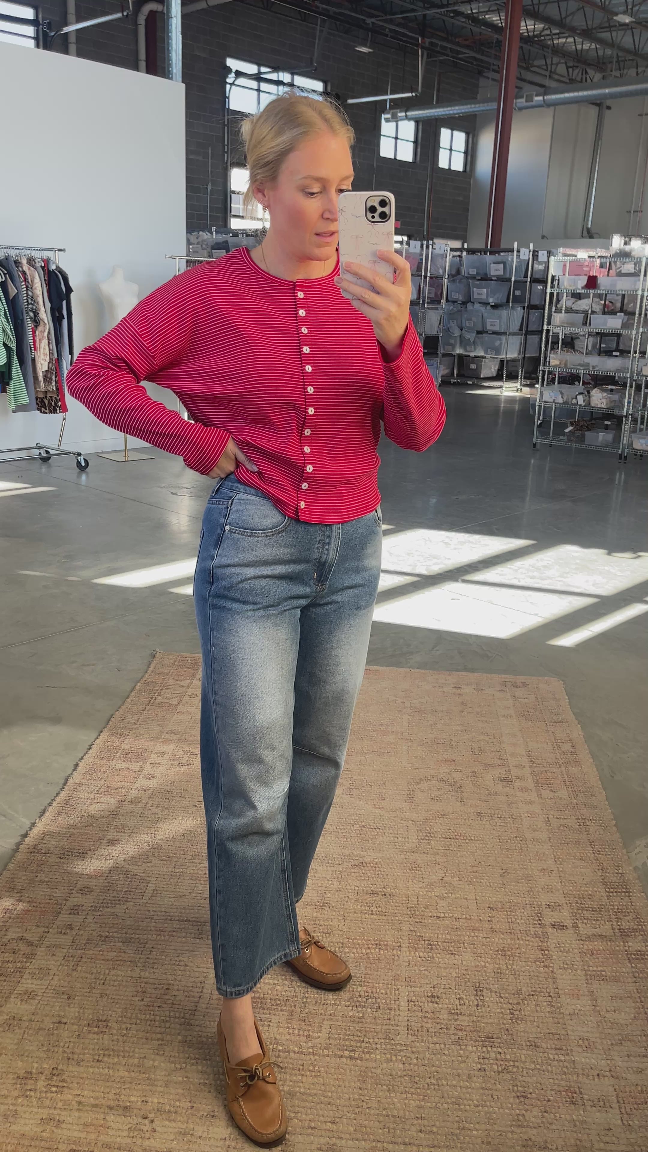 FINAL SALE - Carlie Denim Barrel Jeans