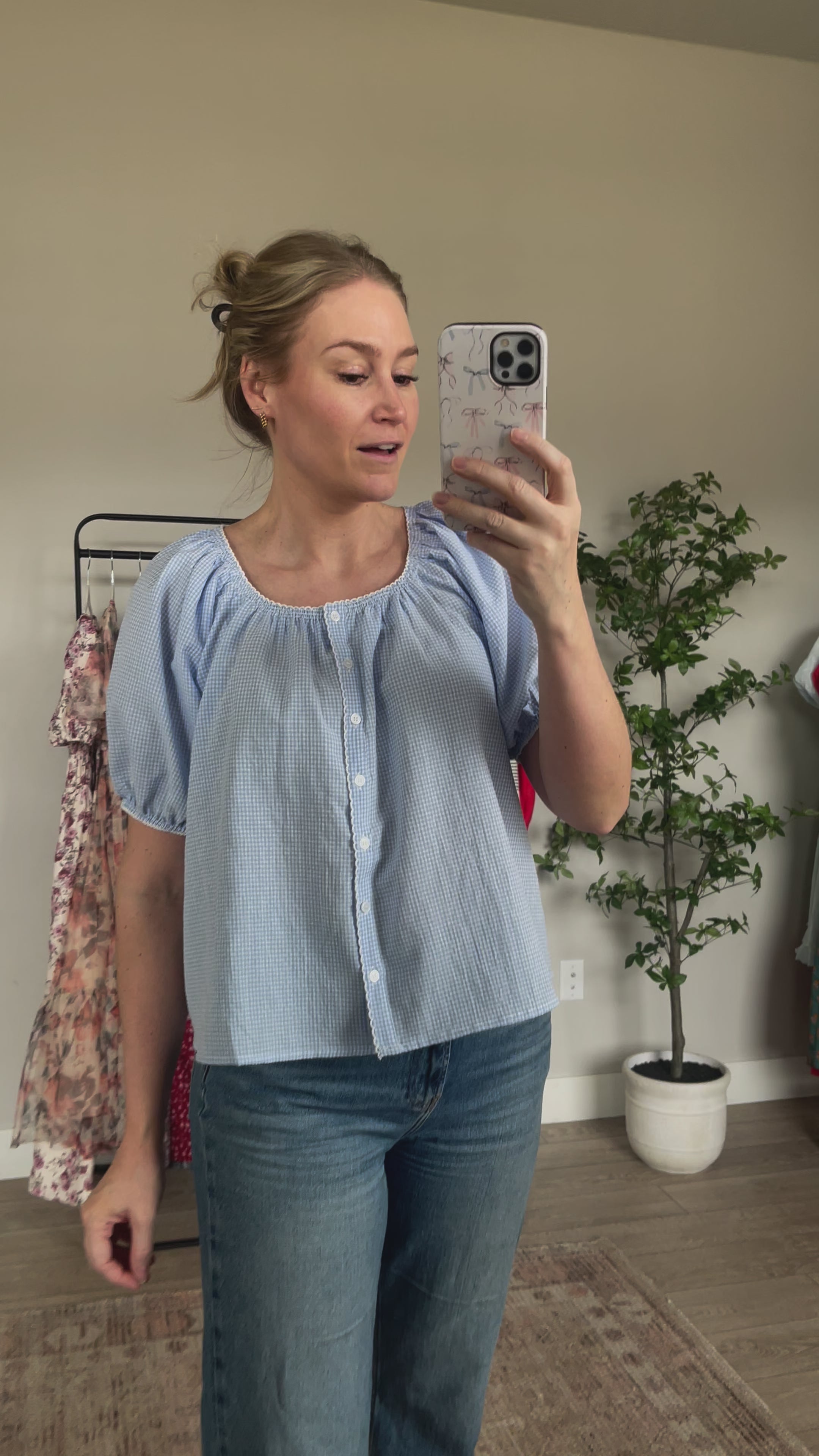 Eliza Gingham Blouse