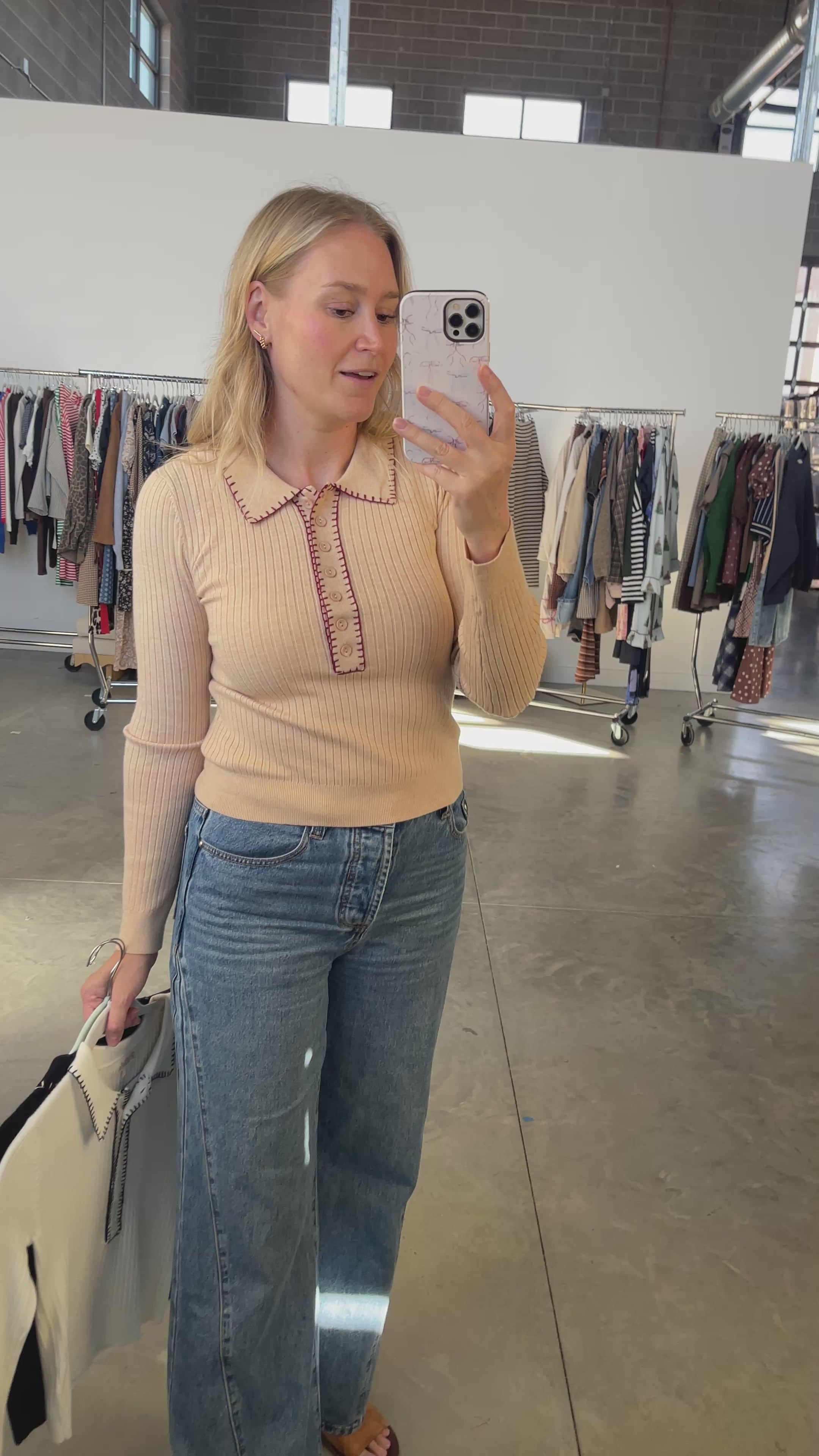 Vivian Top in Tan