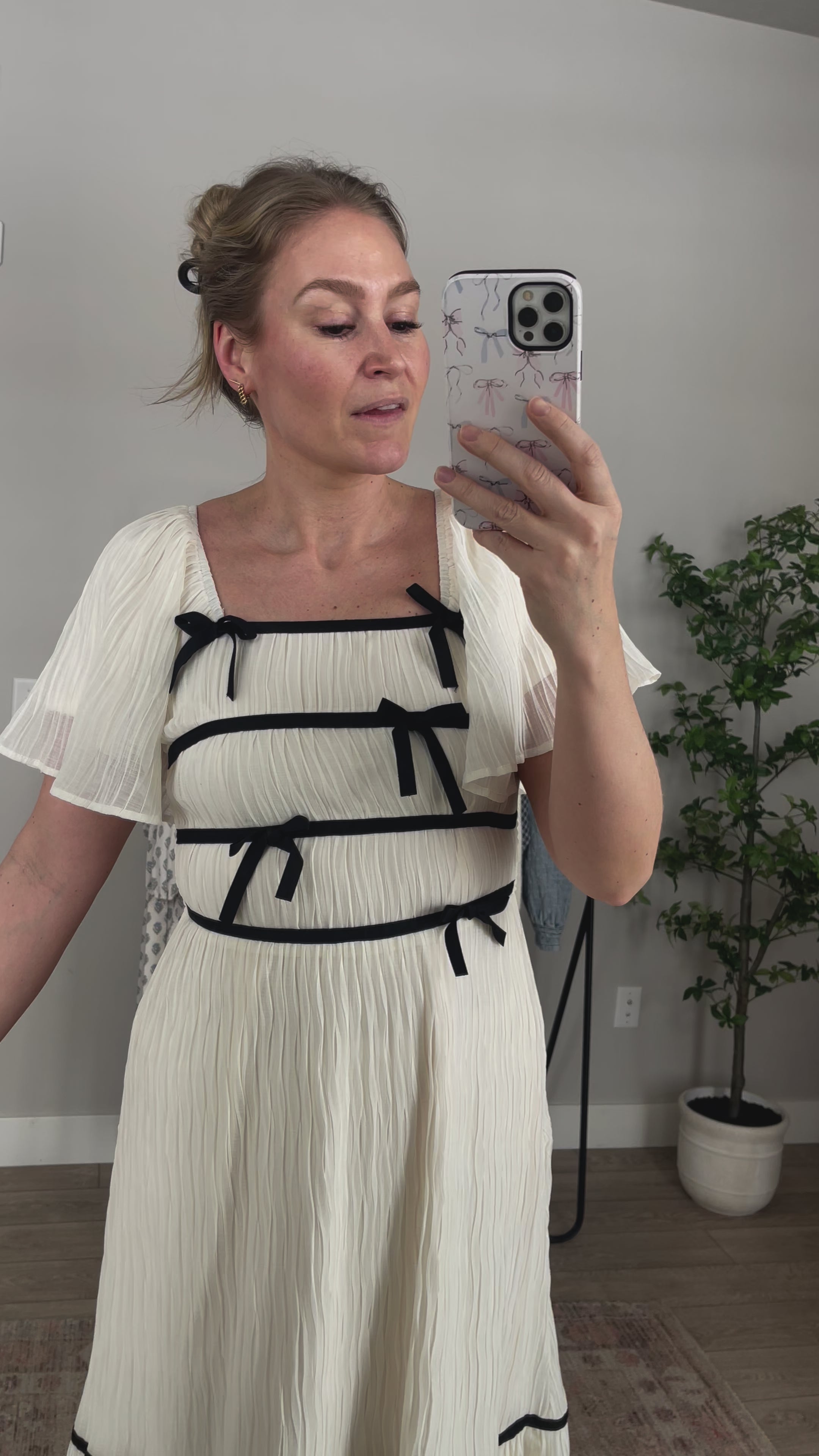 Clara Bow Midi in Ivory