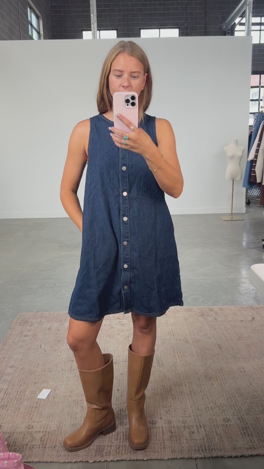 Josie Denim Shift Dress