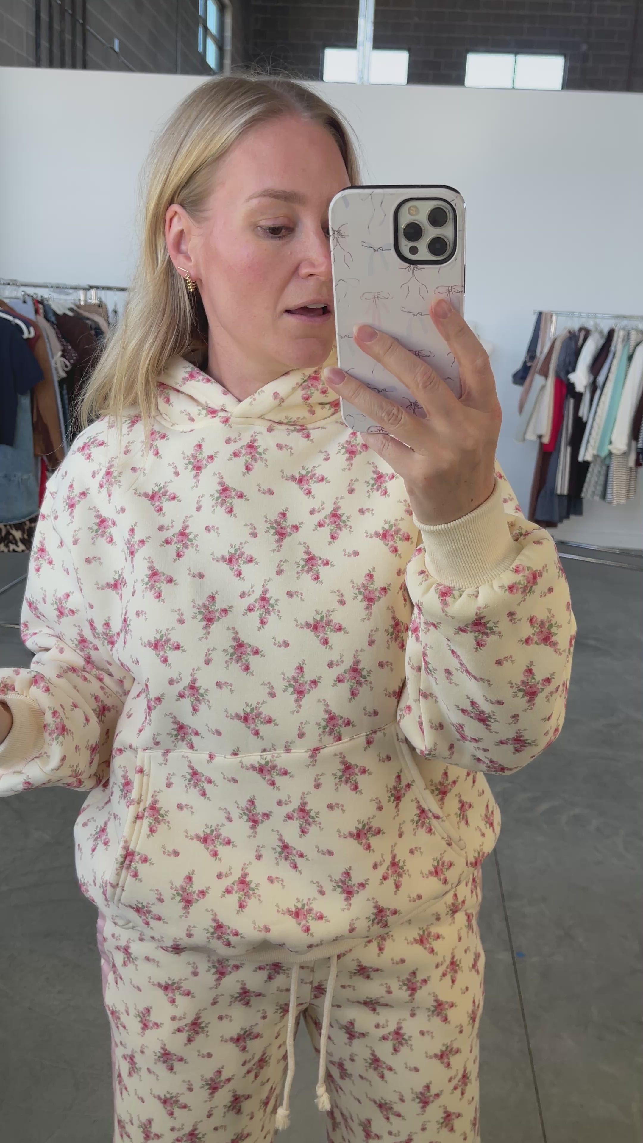 Kira Floral Hoodie