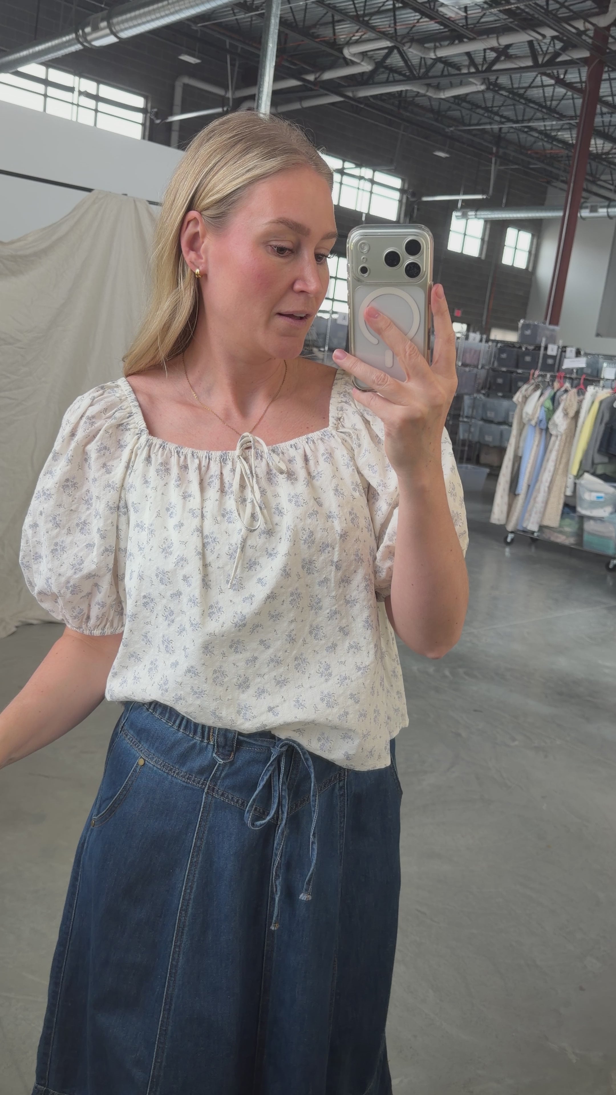 Rosebud Floral Blouse
