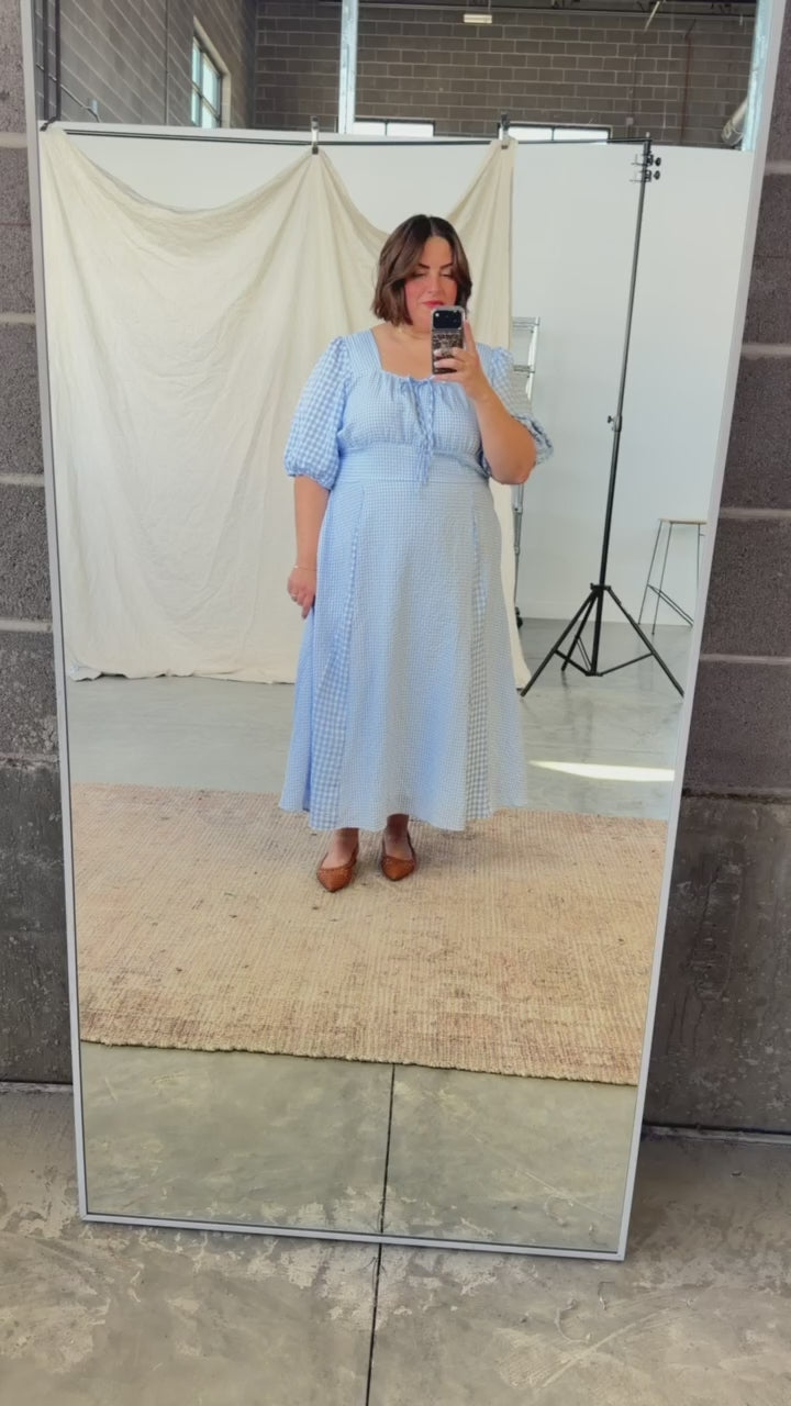 Bluebell Gingham Maxi
