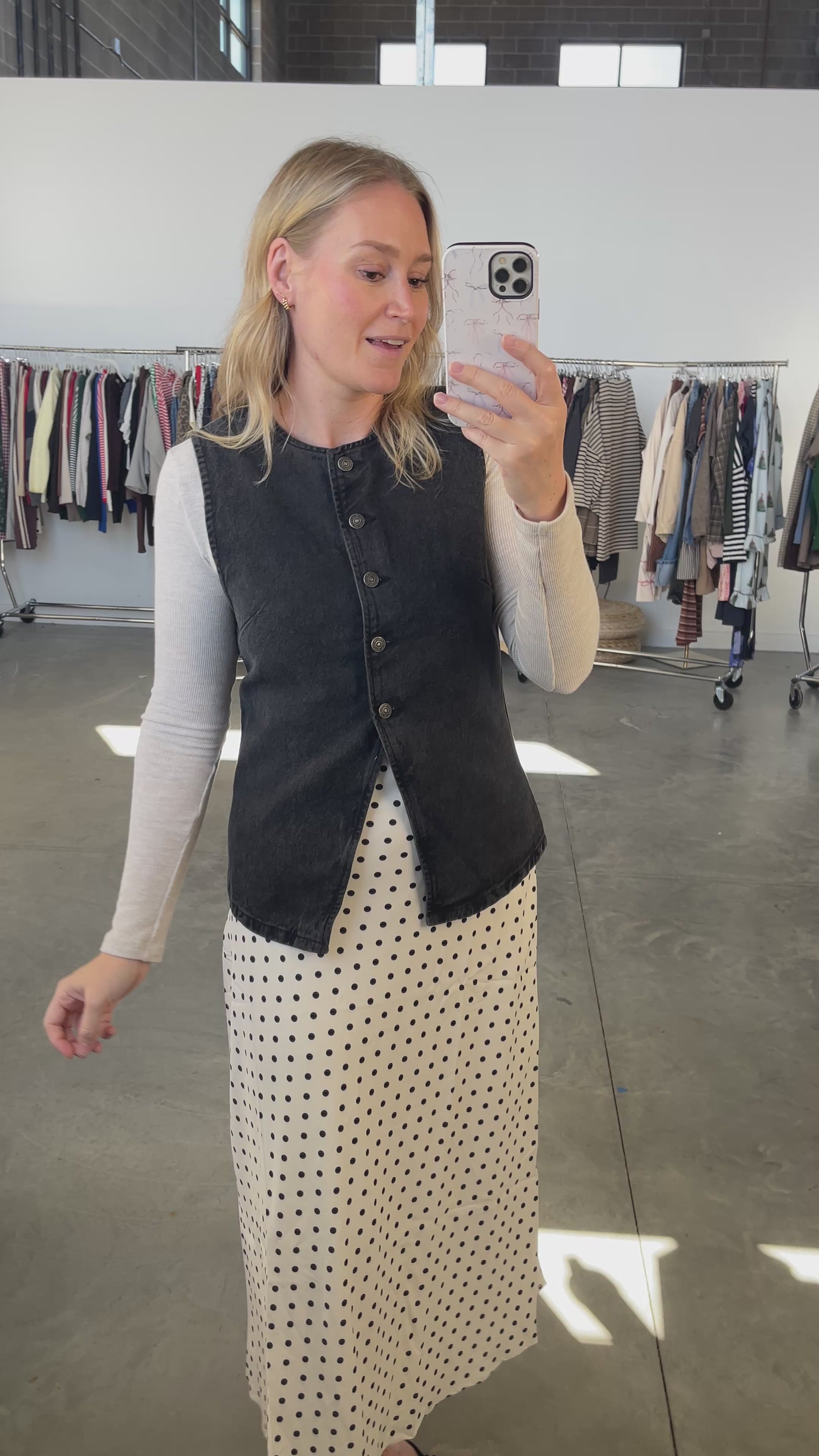 Free People Aimee Vest in Black