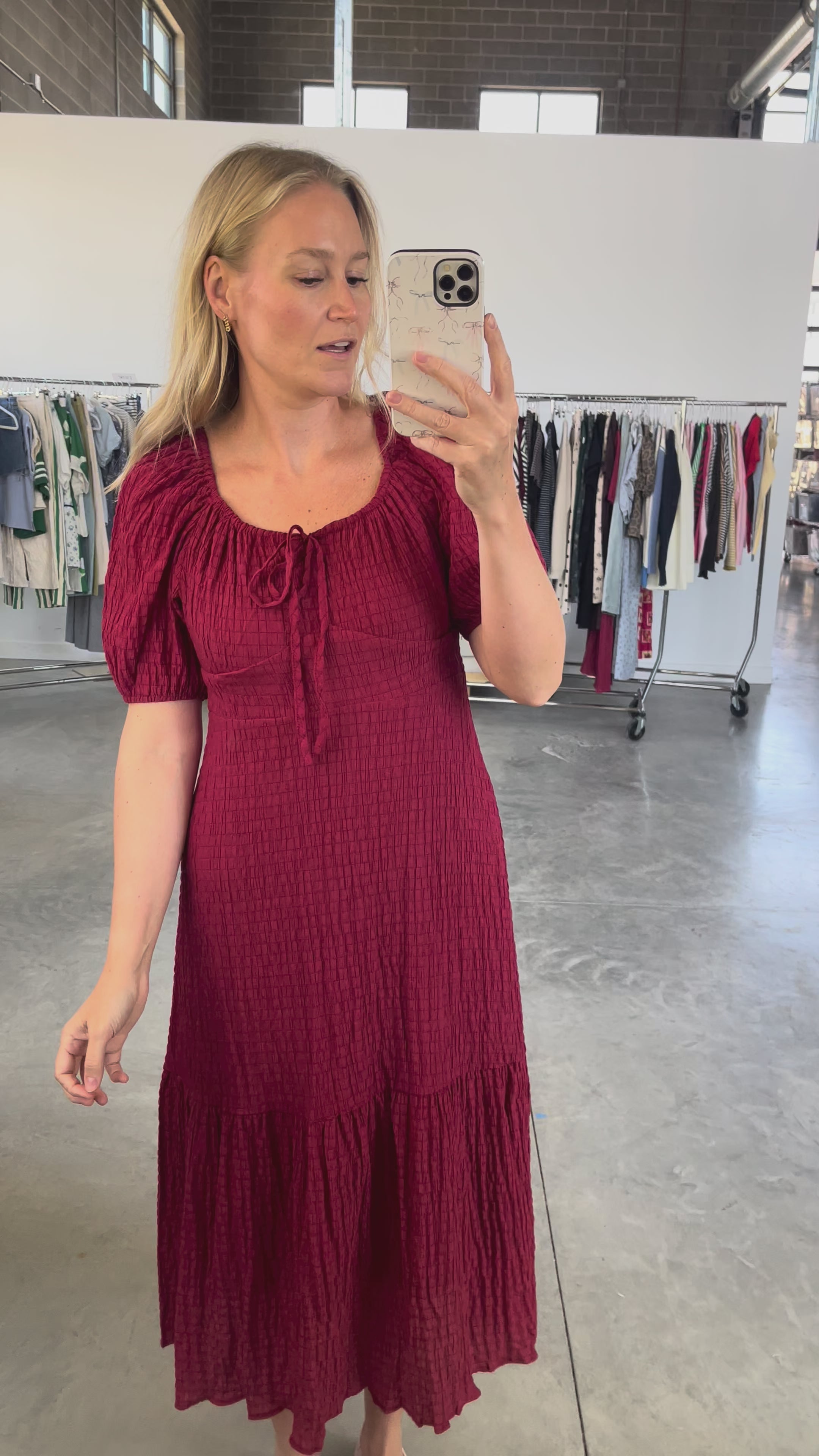 Sophia Midi in Scarlet Red