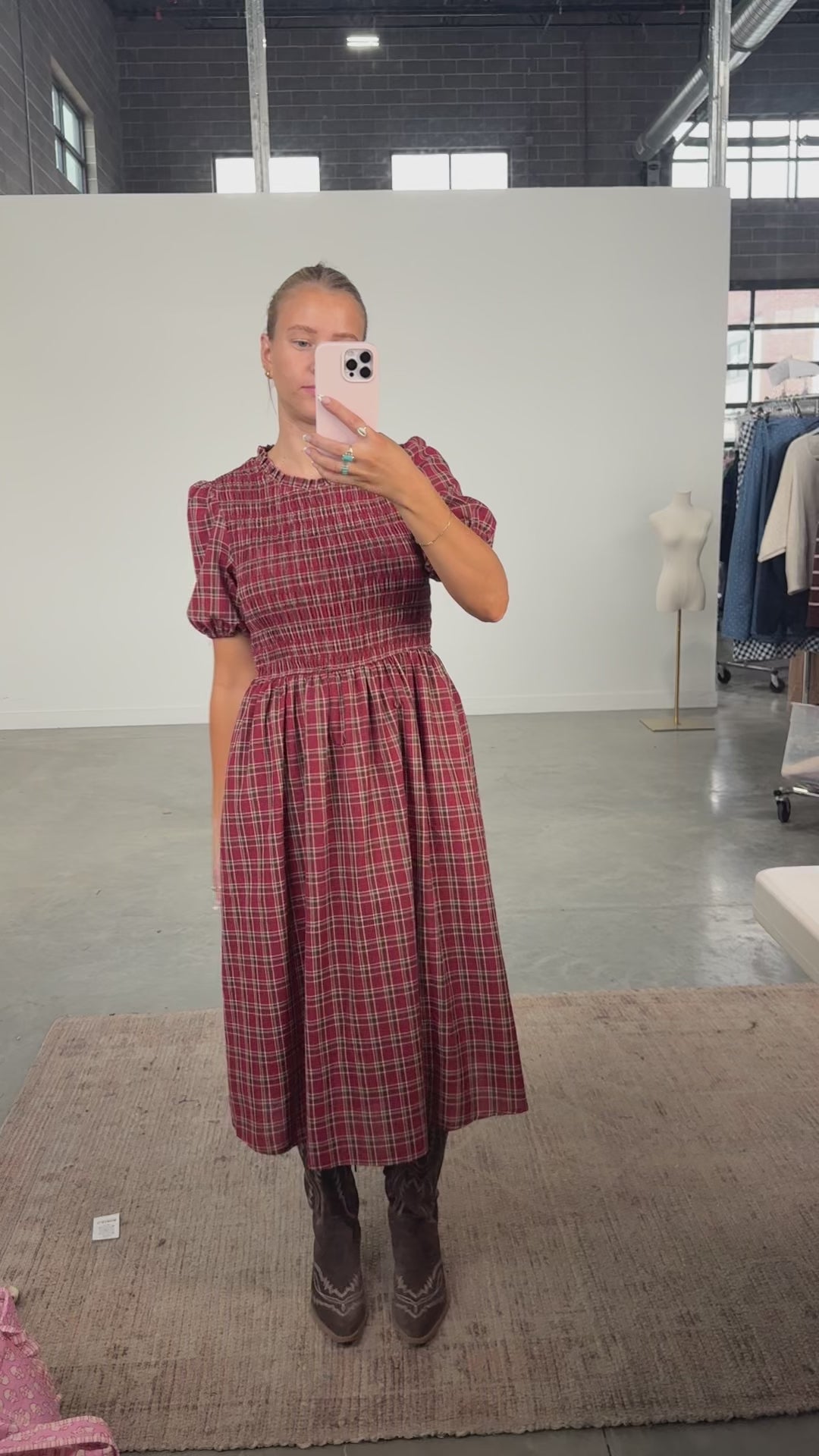 Hannah Plaid Midi