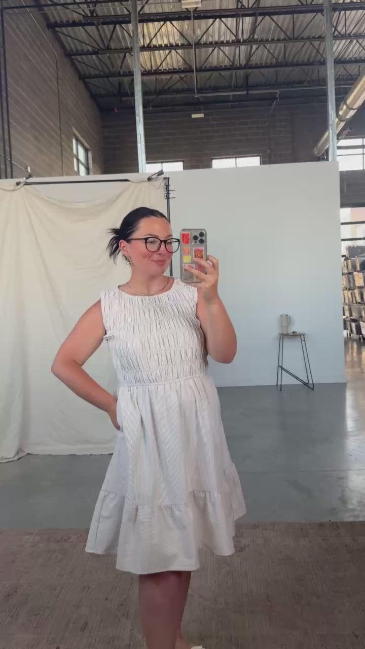 Nantucket Pinstripe Dress