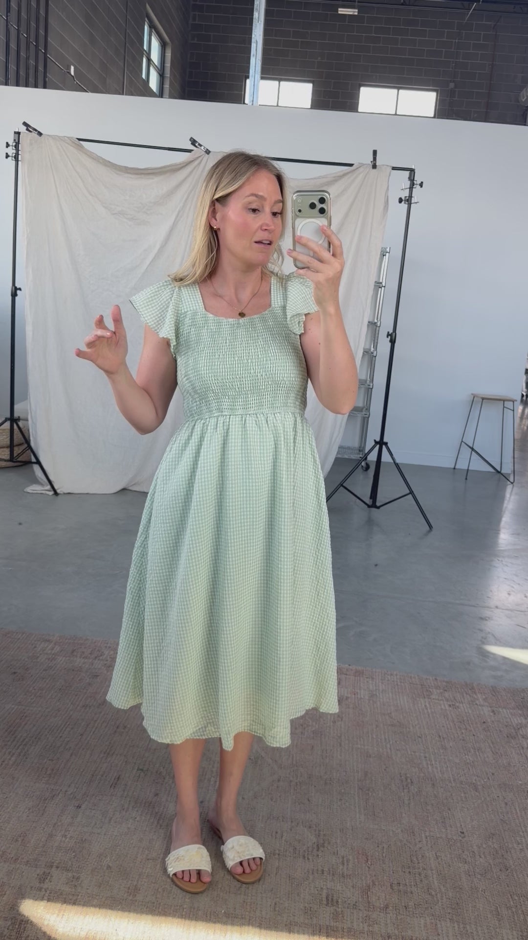 Dorothy Gingham Midi