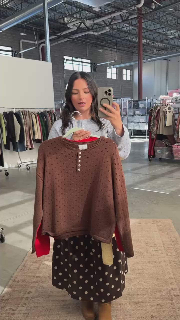 Jules Pointelle Sweater in Buttercup
