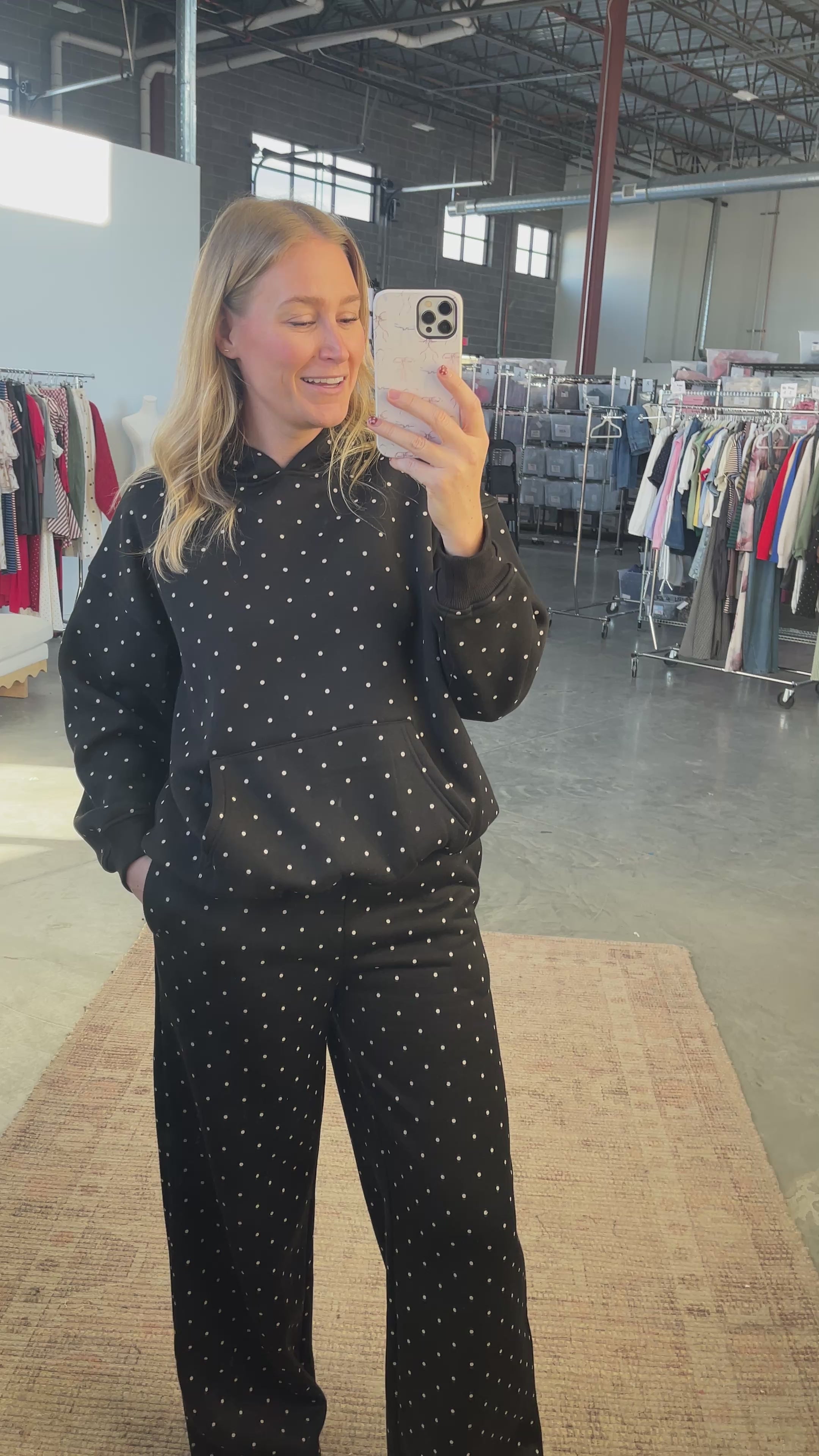 Spot On Polka Dot Pants in Black