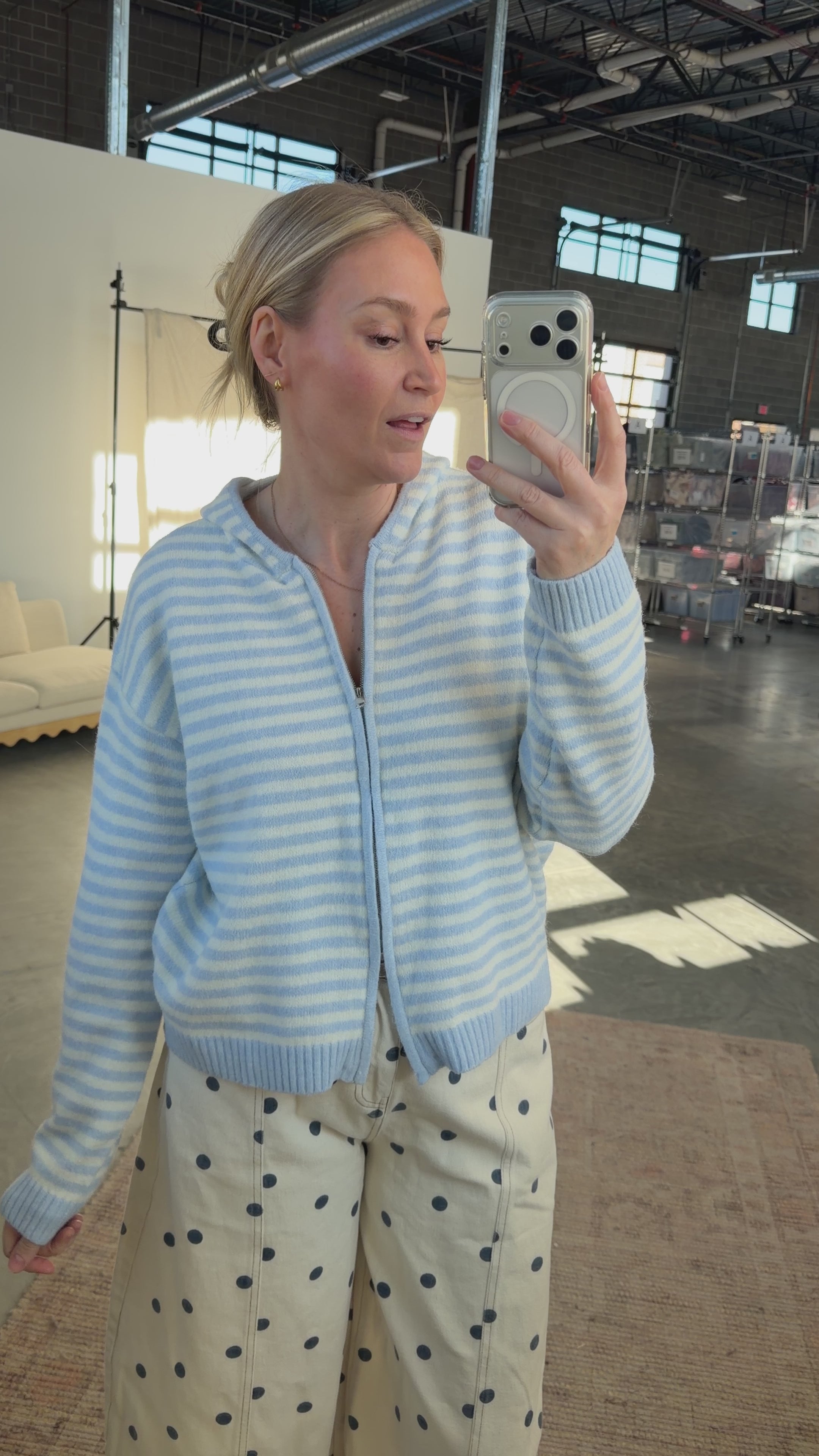 Myles Stripe Hooded Jacket