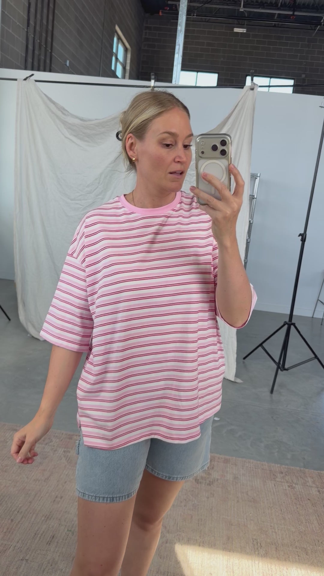 Sweet Tart Oversized Pink Tee