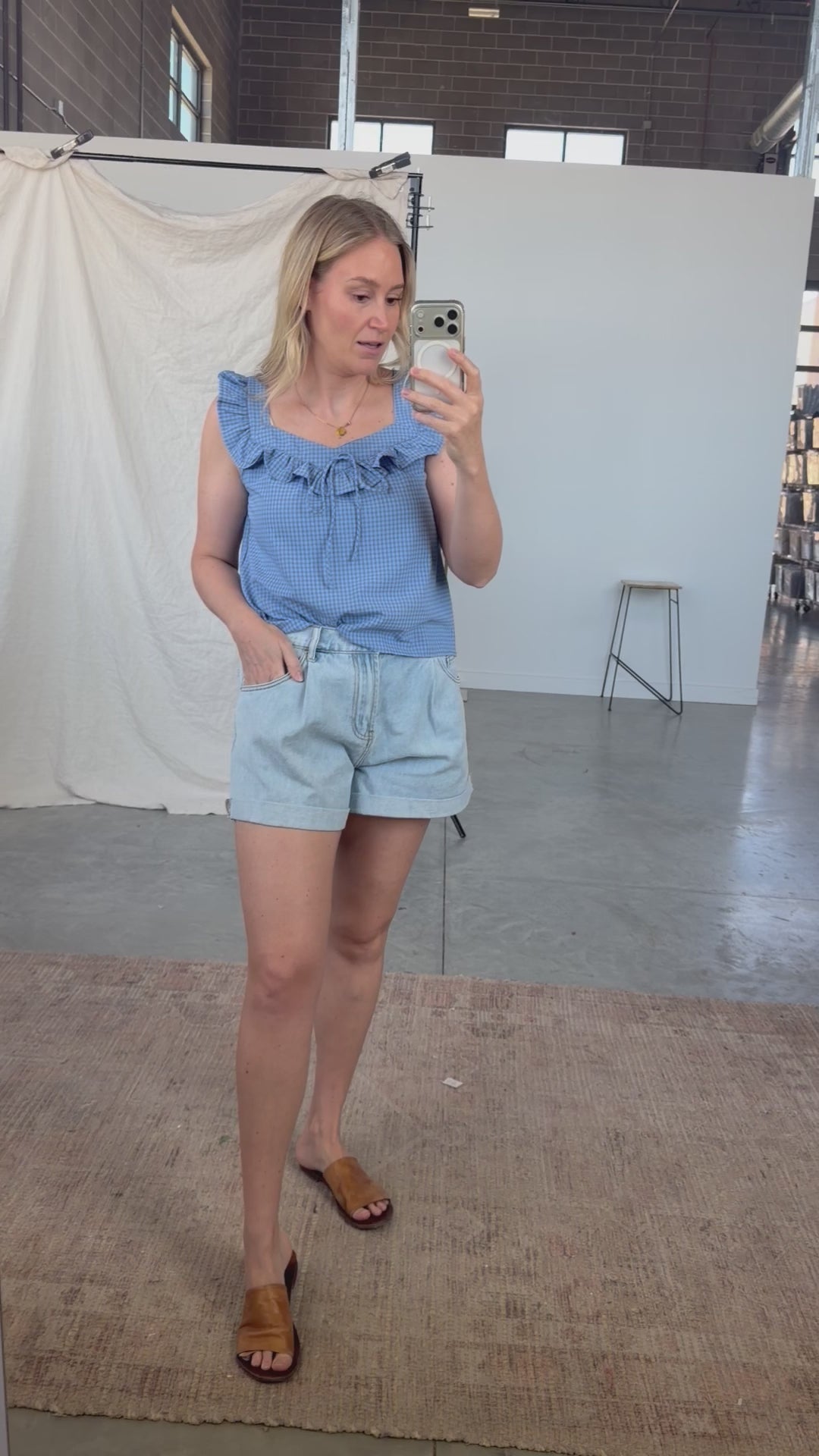 Brighton Cuffed Denim Shorts