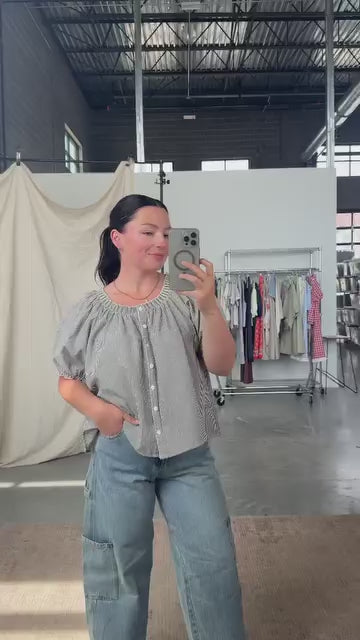 Remi Pinstripe Blouse