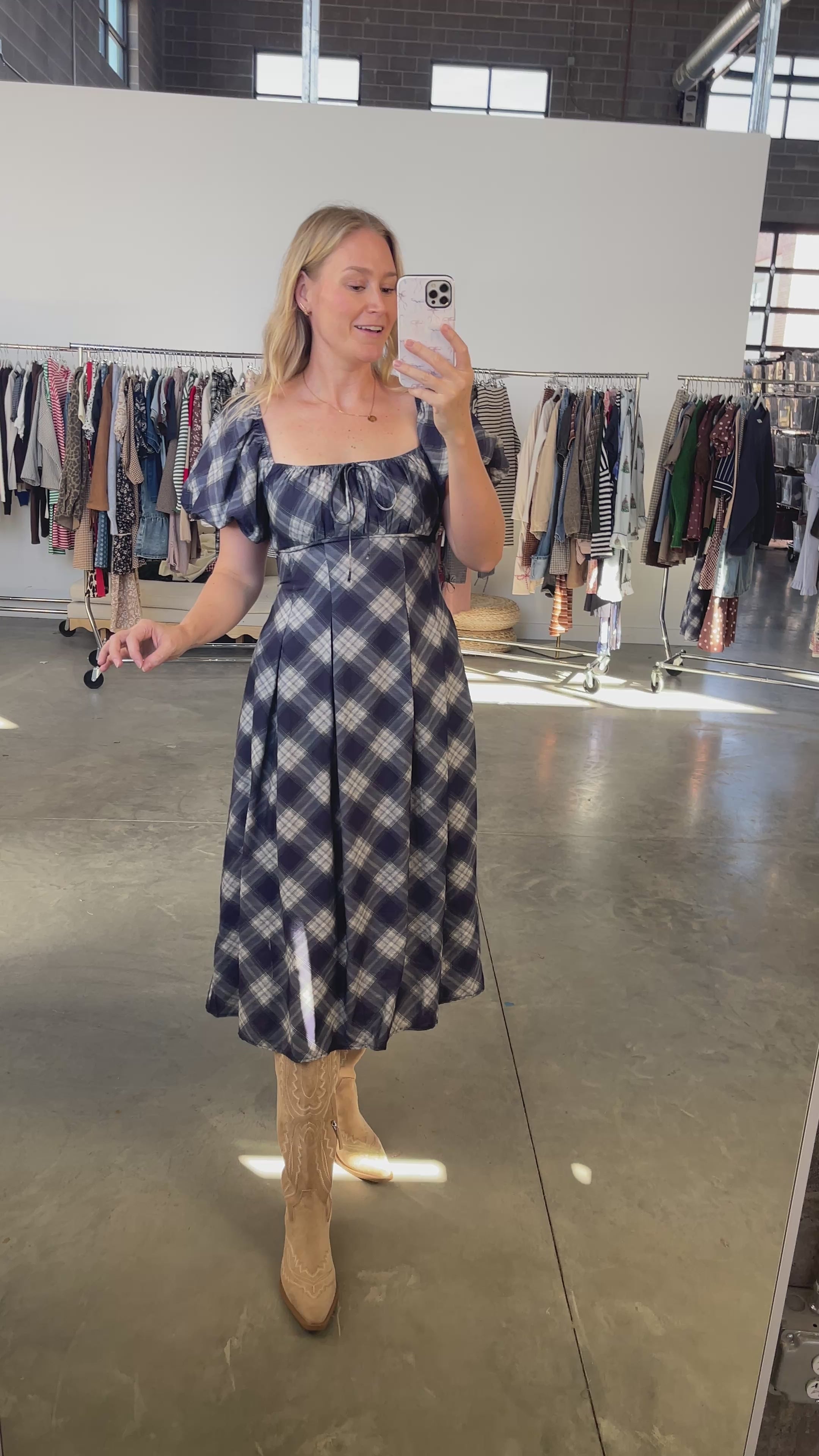 Nessa Plaid Dress