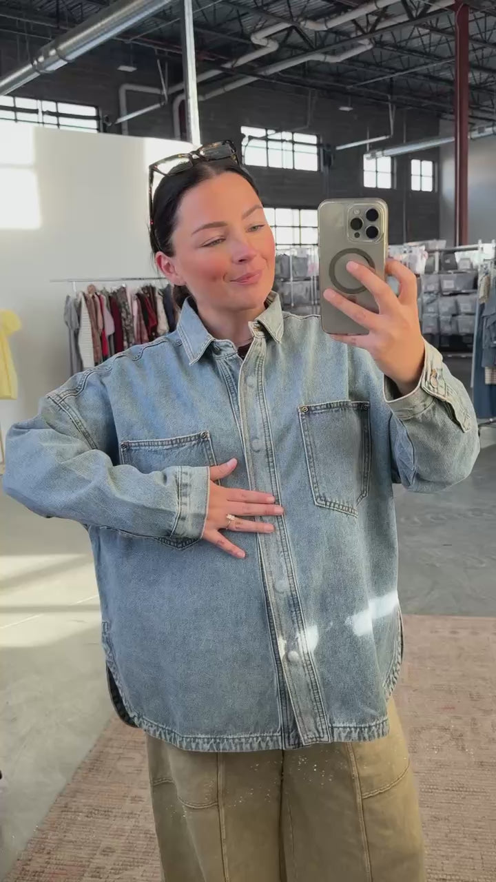 Romy Denim Jacket in Blue