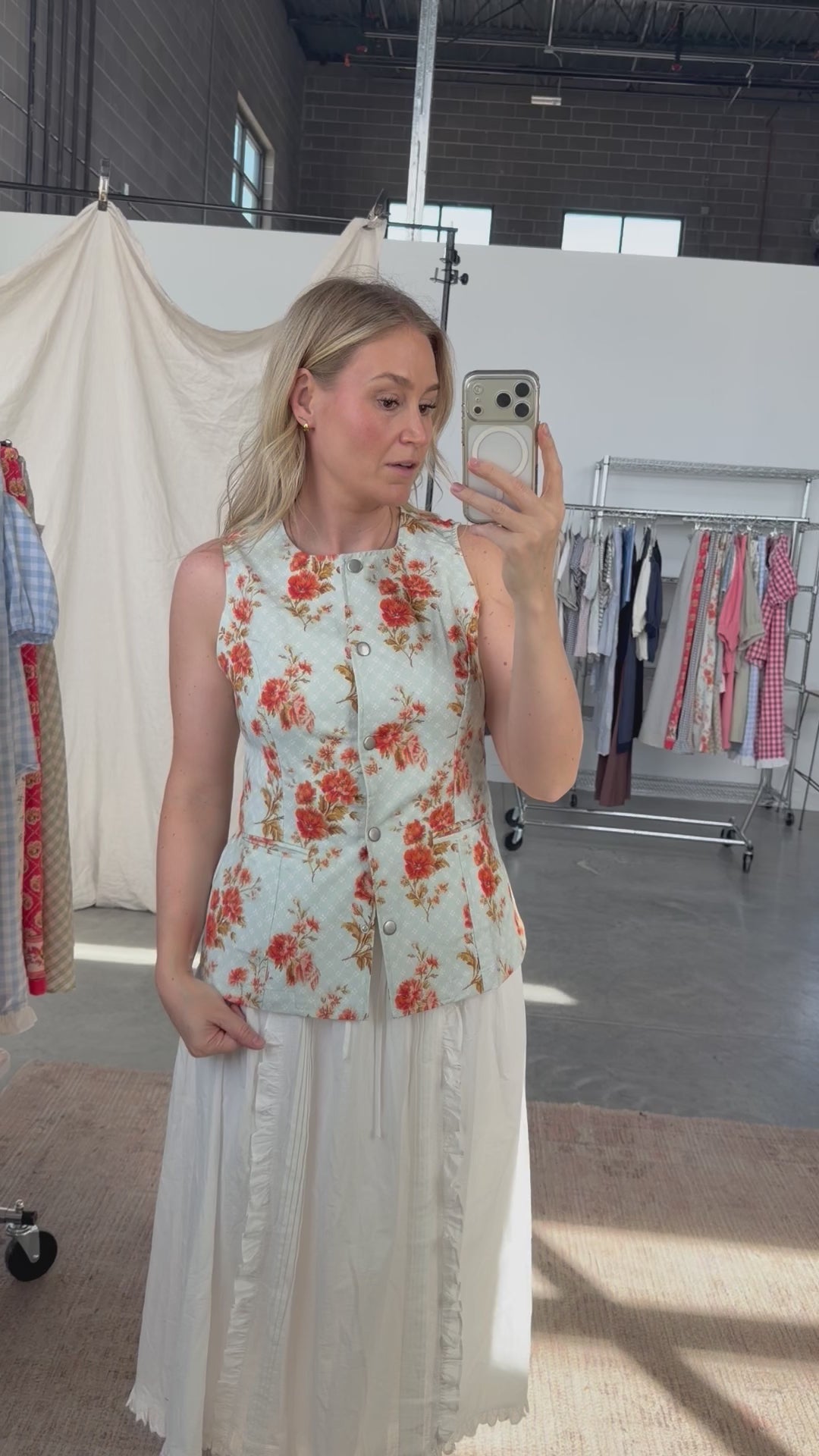 Citrus Floral Vest