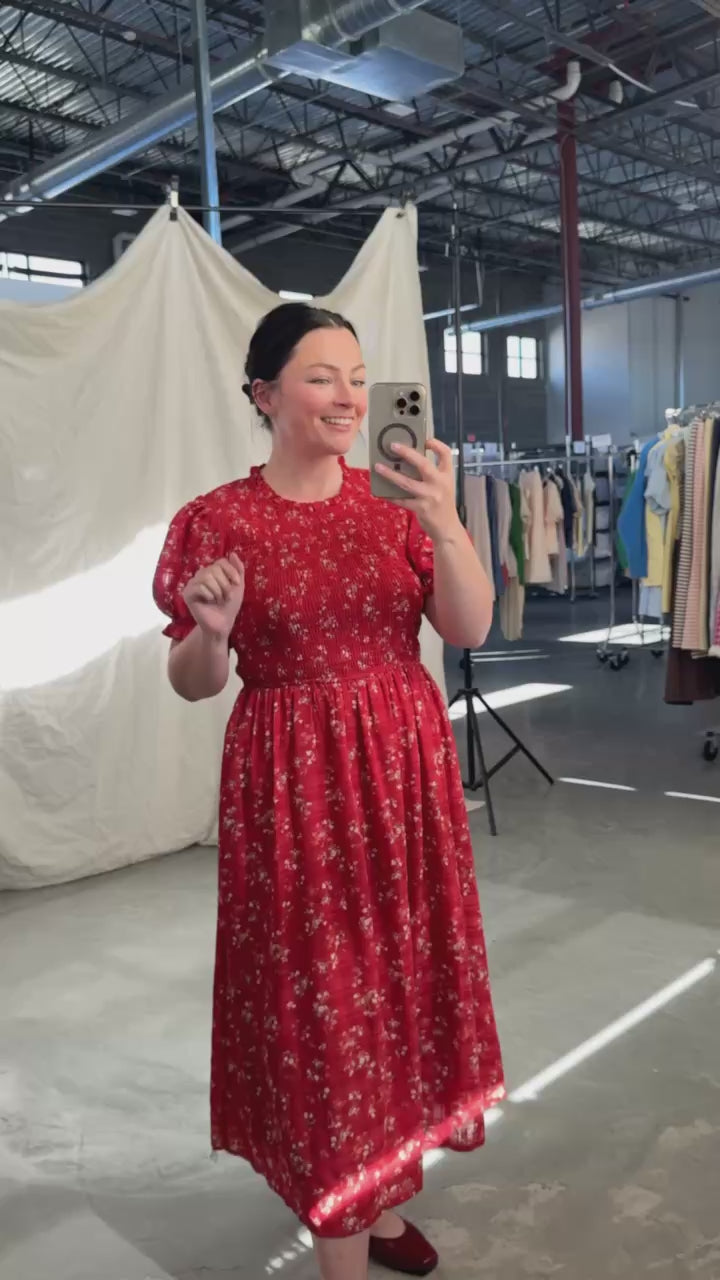 Marigold Smocked Midi