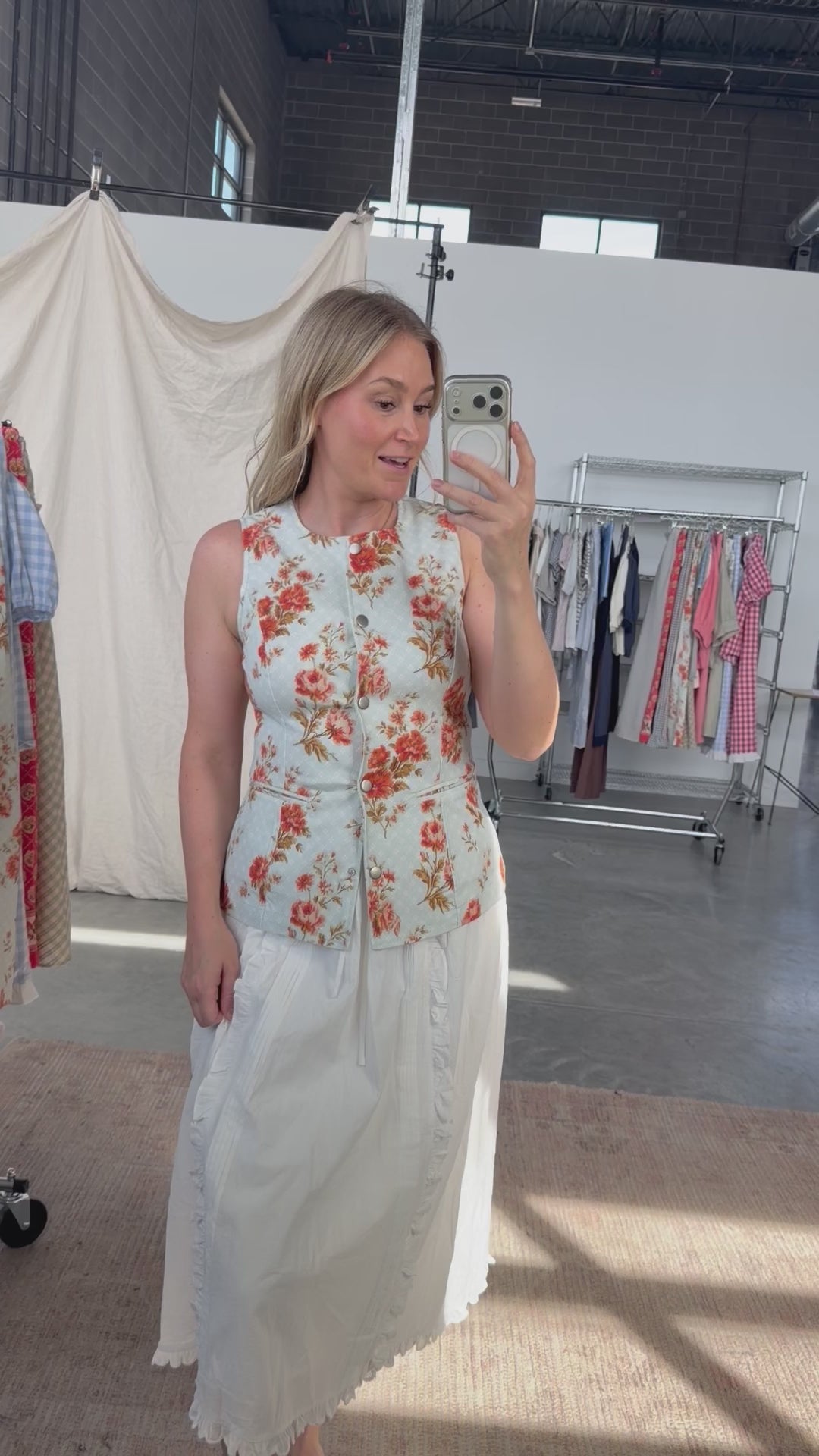 Citrus Floral Vest