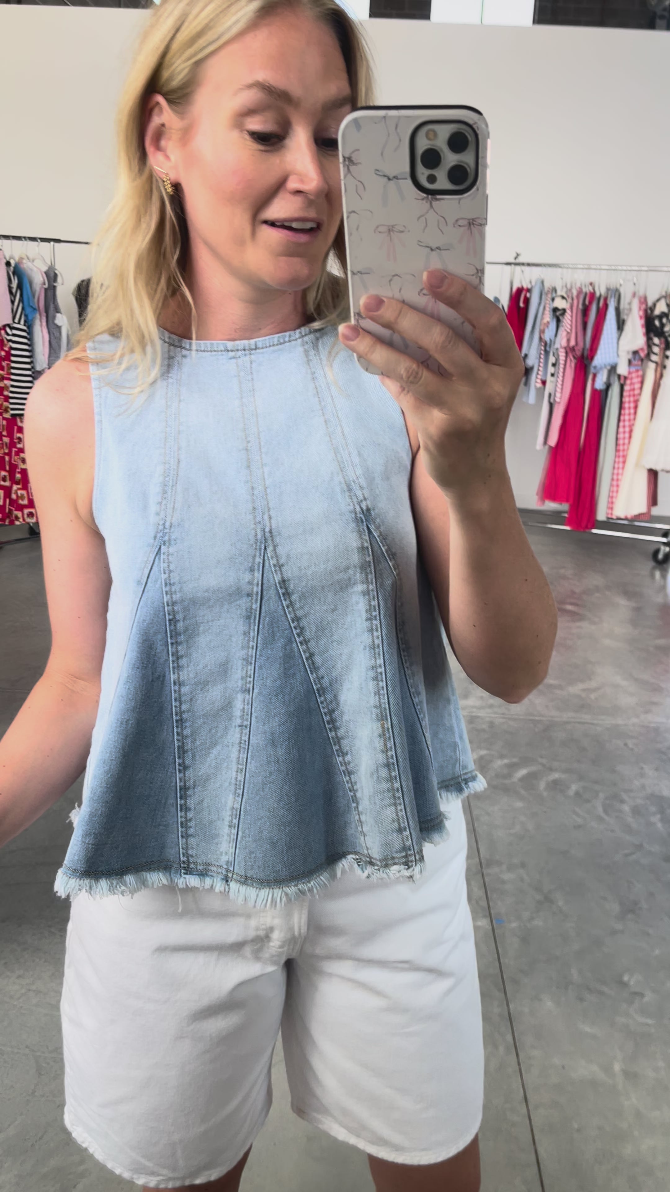 Cora Denim Tank
