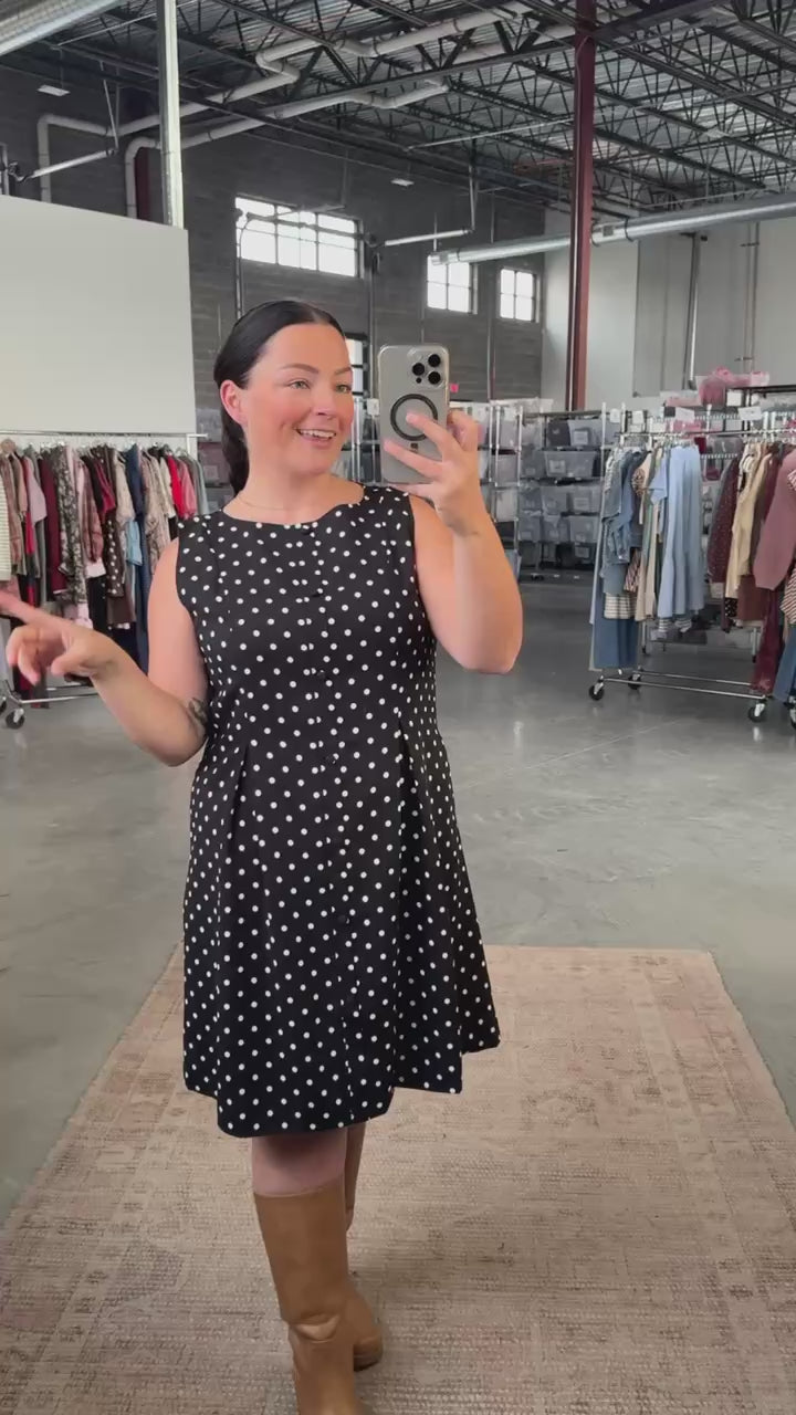 Fergie Polkadot Shift Dress