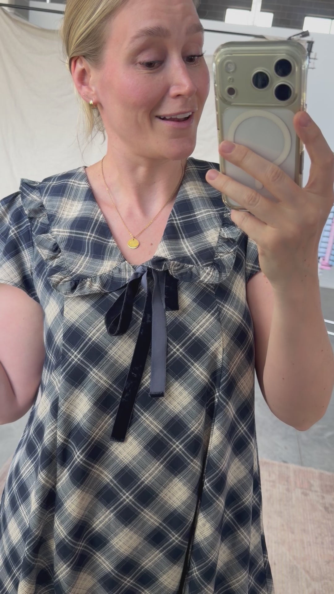 Highland Honey Plaid Dress