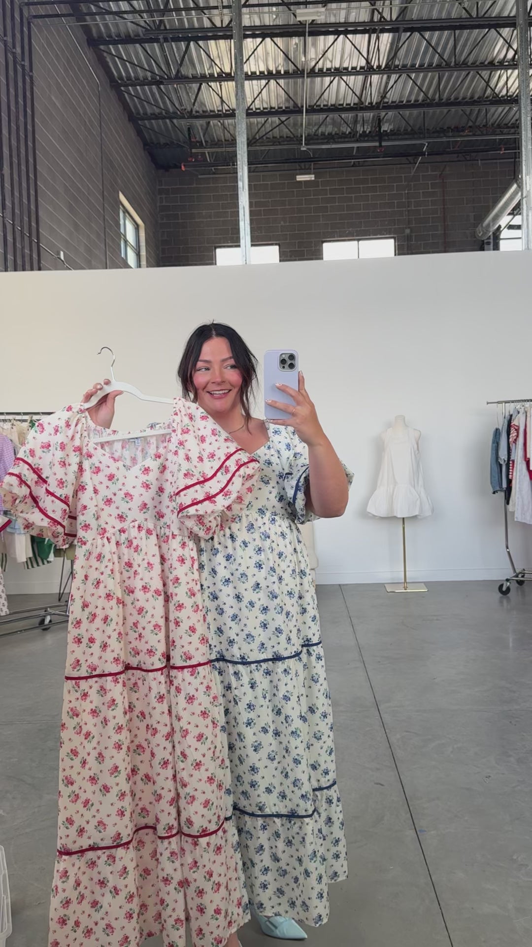 Margaret Floral Dress in Red