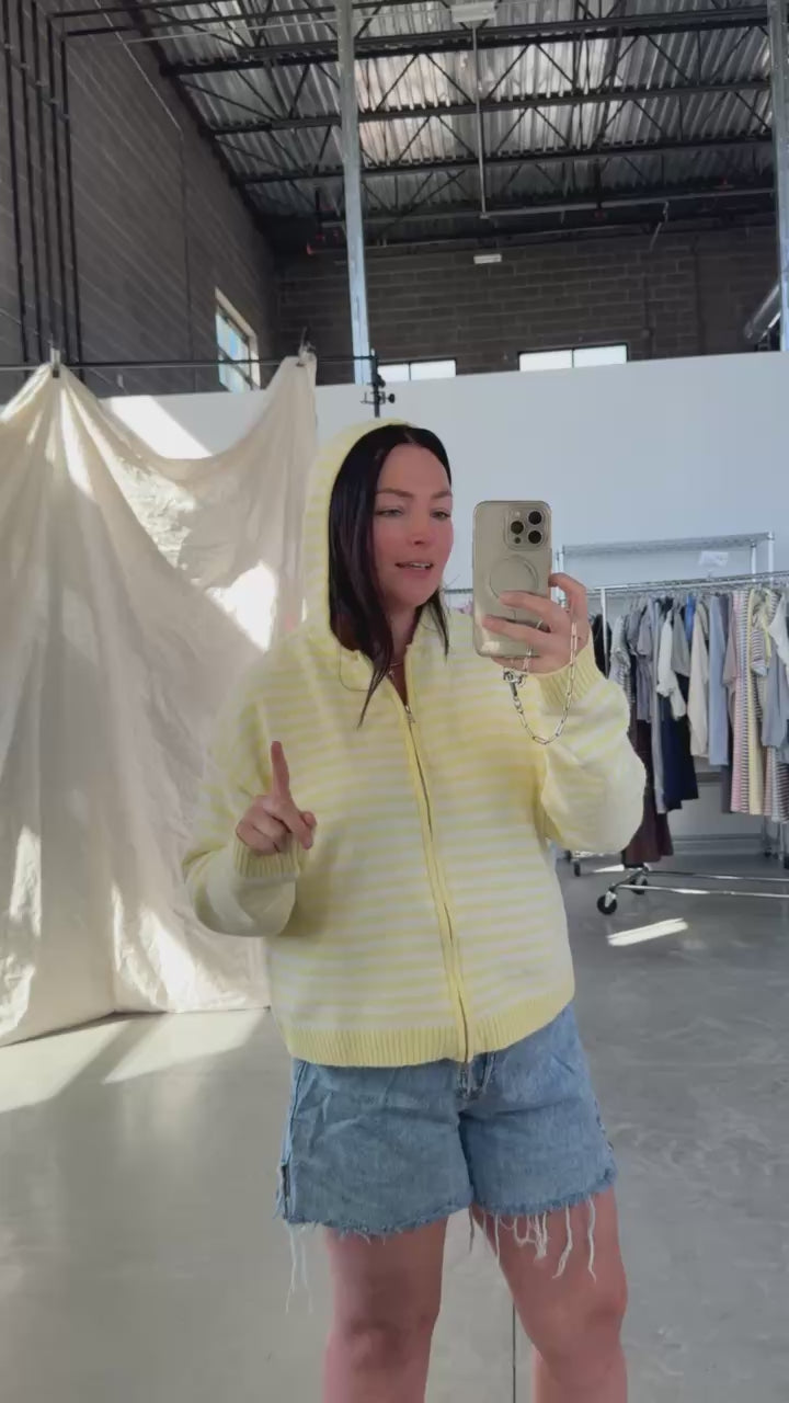 Myles Stripe Hooded Jacket