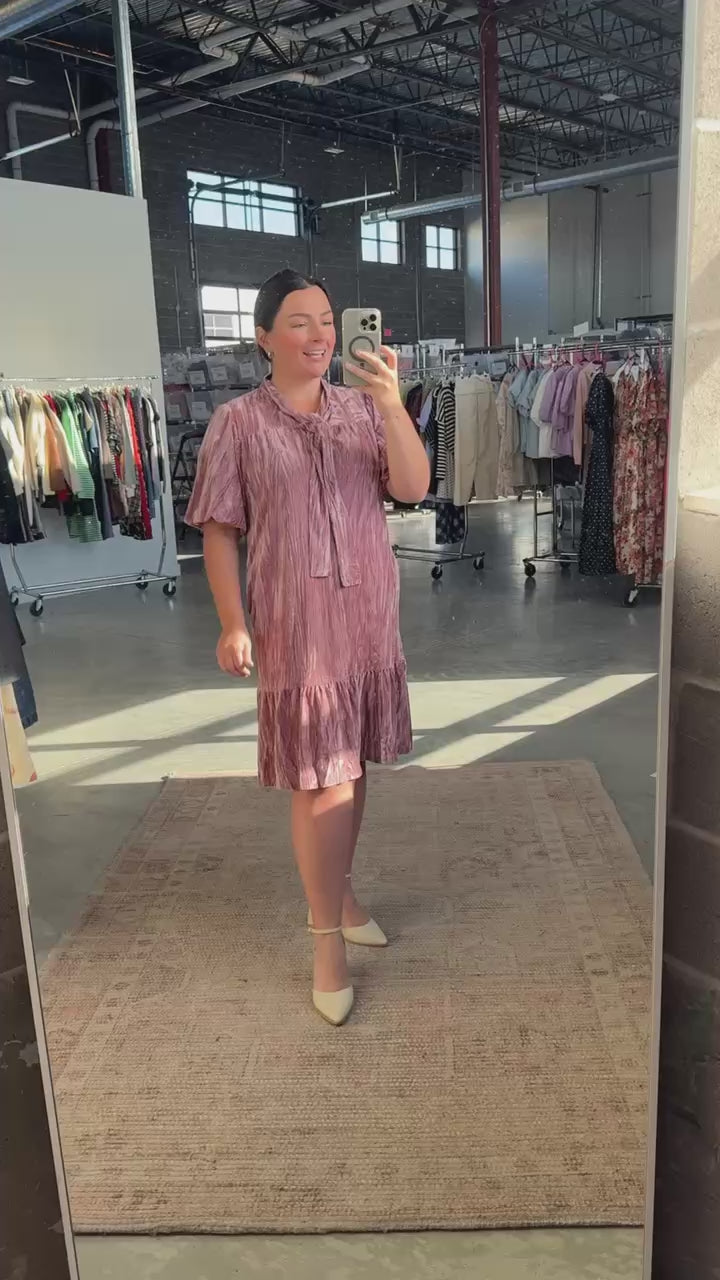 Love Struck Crushed Velvet Dress