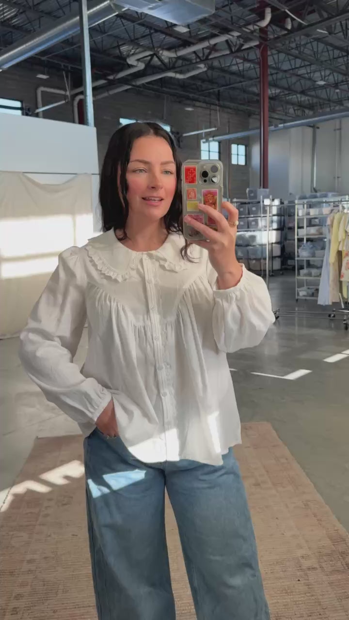 Everly White Blouse