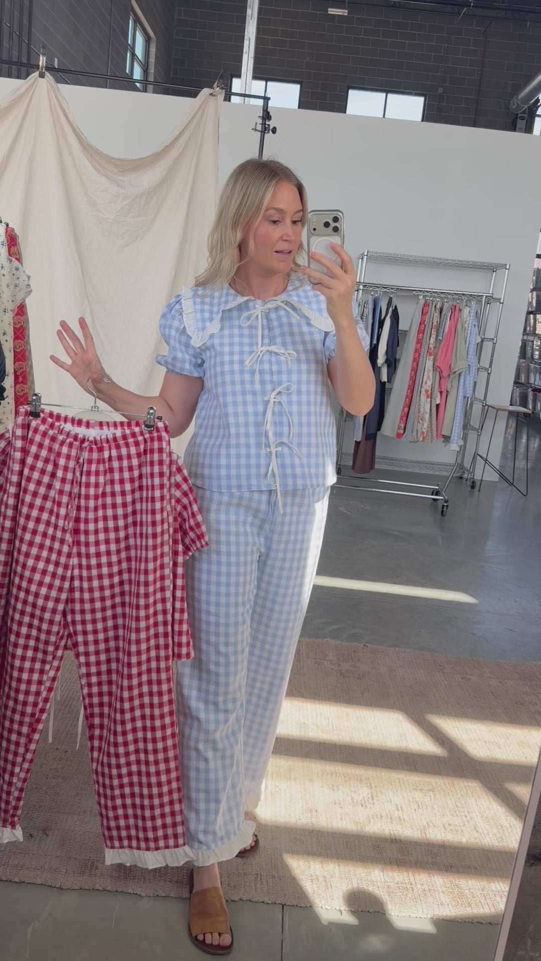 Penny Gingham Pants