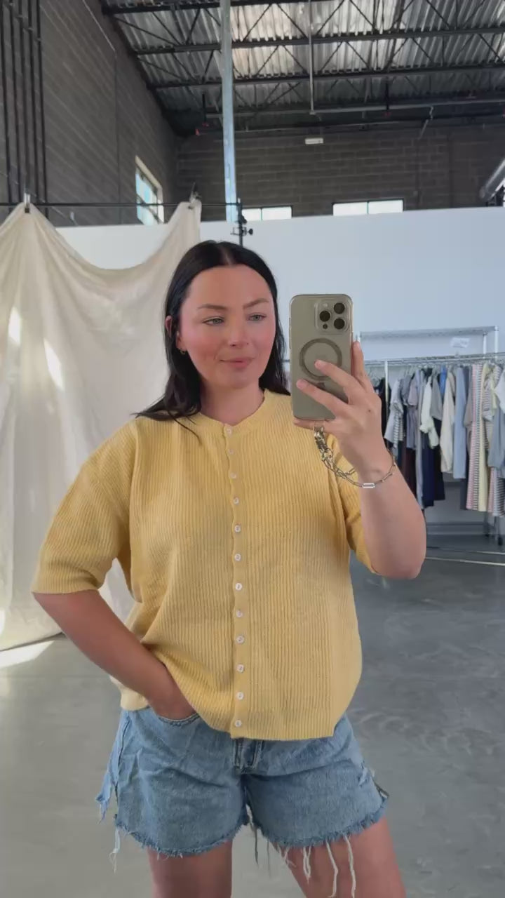 Elise Short Sleeve Cardigan