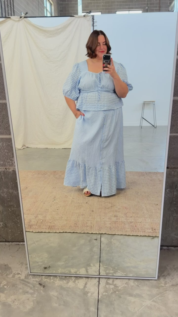 Bluebell Gingham Skirt