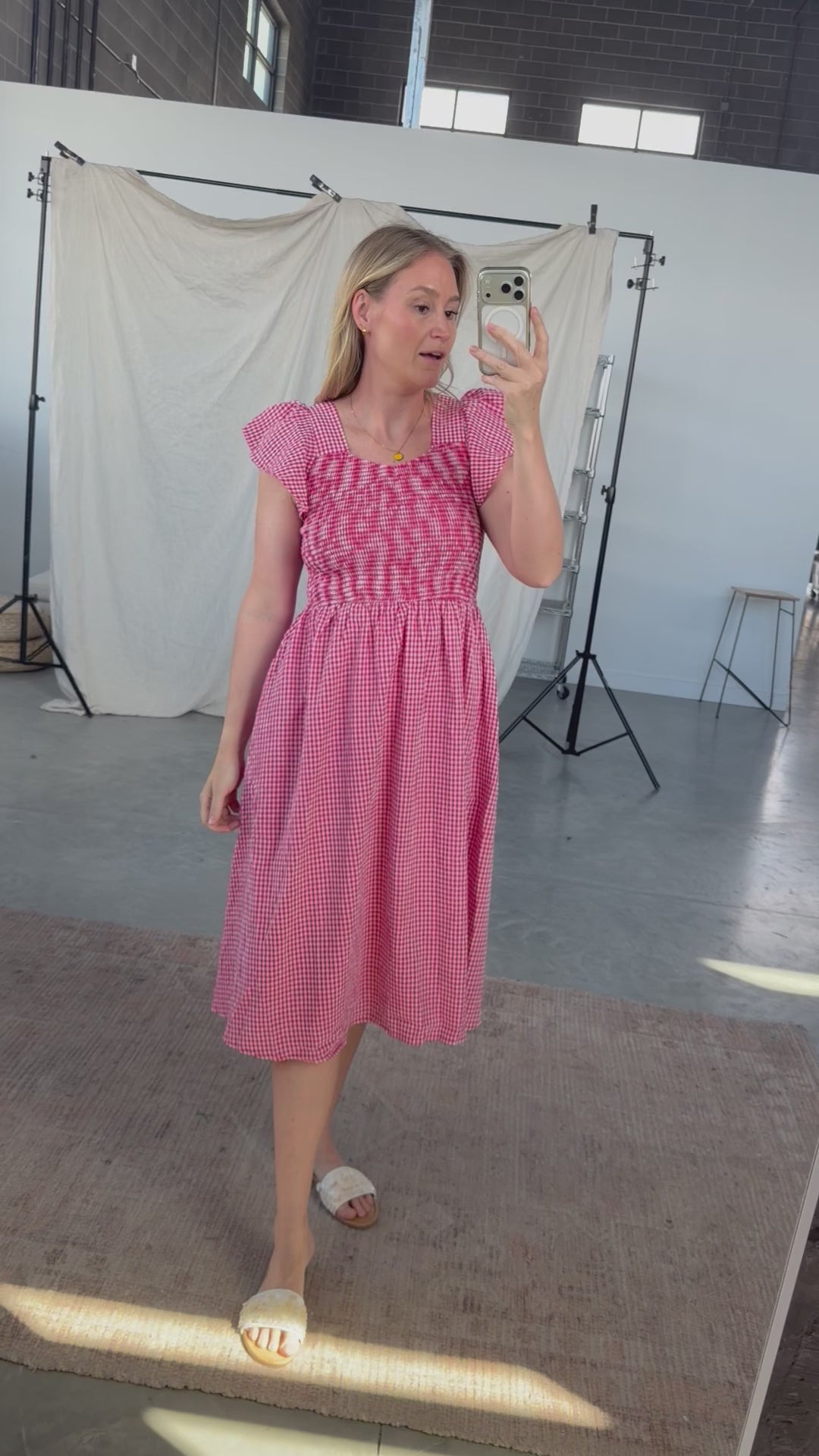 Dorothy Gingham Midi