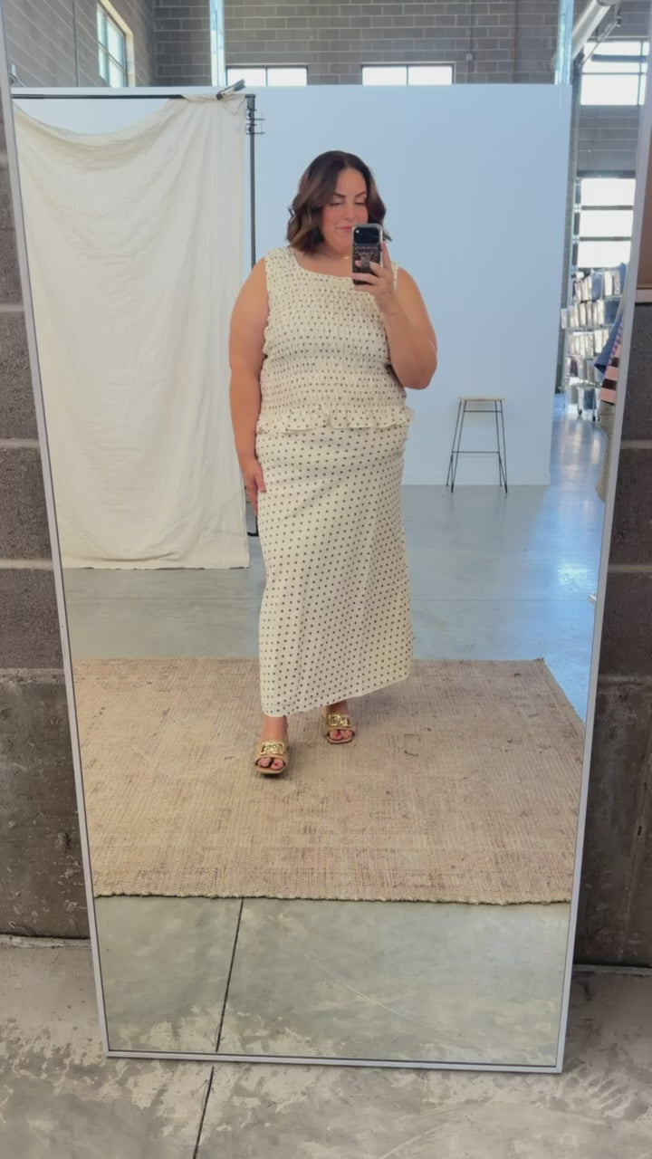 Dot Darling Smocked Tank