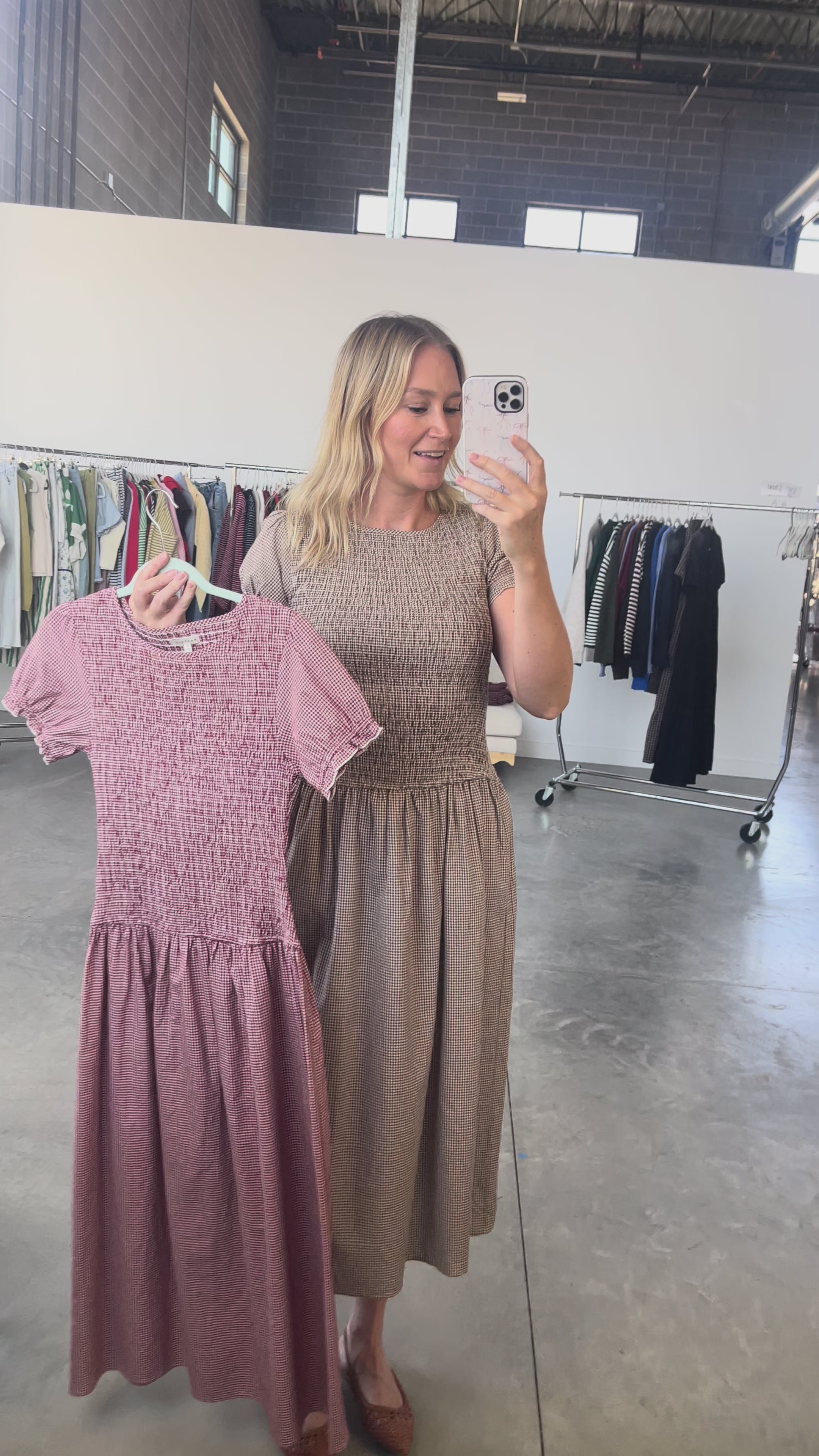 Vienna Gingham Maxi in Red