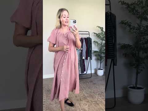 Eliza Gingham Maxi Dress in Red