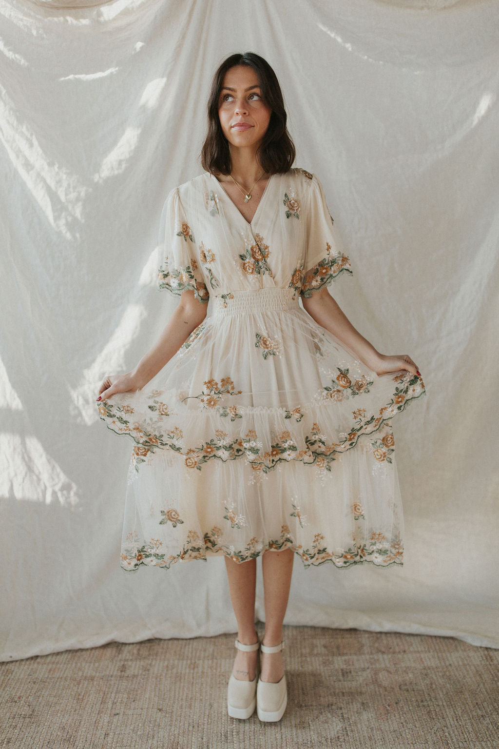 FINAL SALE - Lovers Lace Embroidered Dress